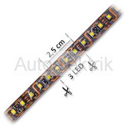 LED pásek červený, nezalitý, 12V, 2,5 cm