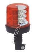Výstražný oranžový LED maják na tyč, ECE R65, EMC