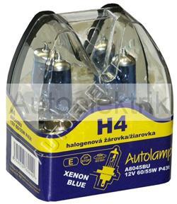 Krabička XENON BLUE, H4, 12V 60/55W, P43t, 2KS