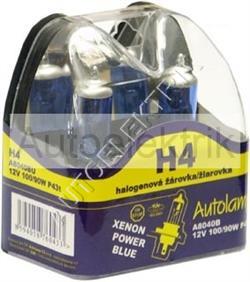 Krabička XENON POWER BLUE, H4, 12V 100/90W, P43t, 2KS