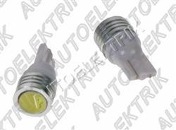 Žárovka LED, 12V, patice T10, bílá, 1LED -  superradio