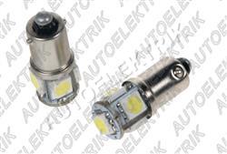 Žárovka LED, 24V/(4W), BA9S, bílá, spotřeba 0,3W