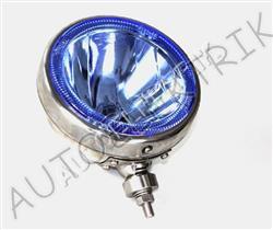 Přídavné dálkové světlo modré s LED prstenem, 24V, pr. 198mm
